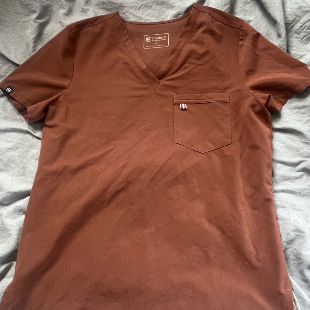 Mediclo Brown Scrub Top